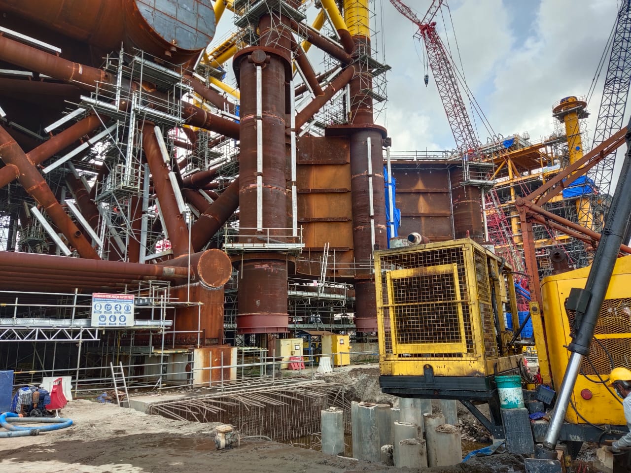 Pre-bored Works at Sapura Fabrication Yard gallery image