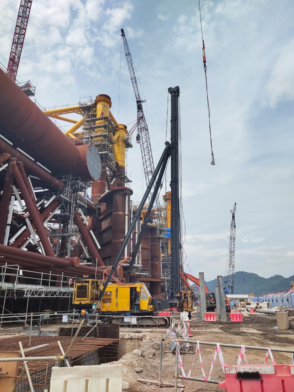 Pre-bored Works at Sapura Fabrication Yard
